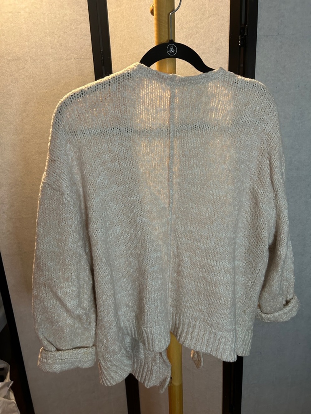 Free People Cream Button-Front Knit Cardigan - Picture 4 of 7